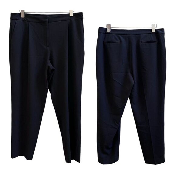 Trouve Black Pleated Pocket Tapered Ankle Pant Size 12 Work Casual - Picture 1 of 11